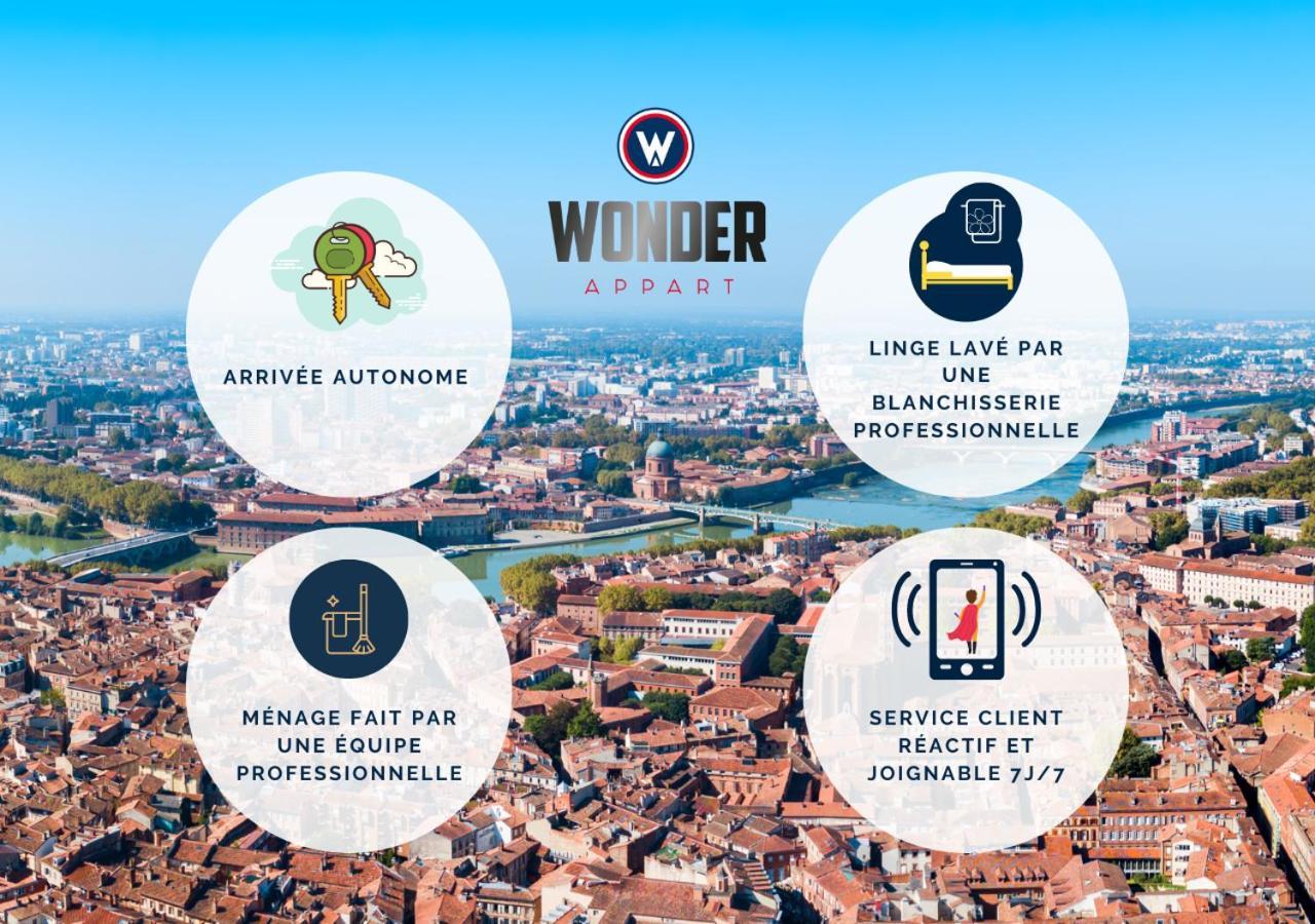 404 - Wonder Appart - Vue Garonne - Toulouse Exteriör bild